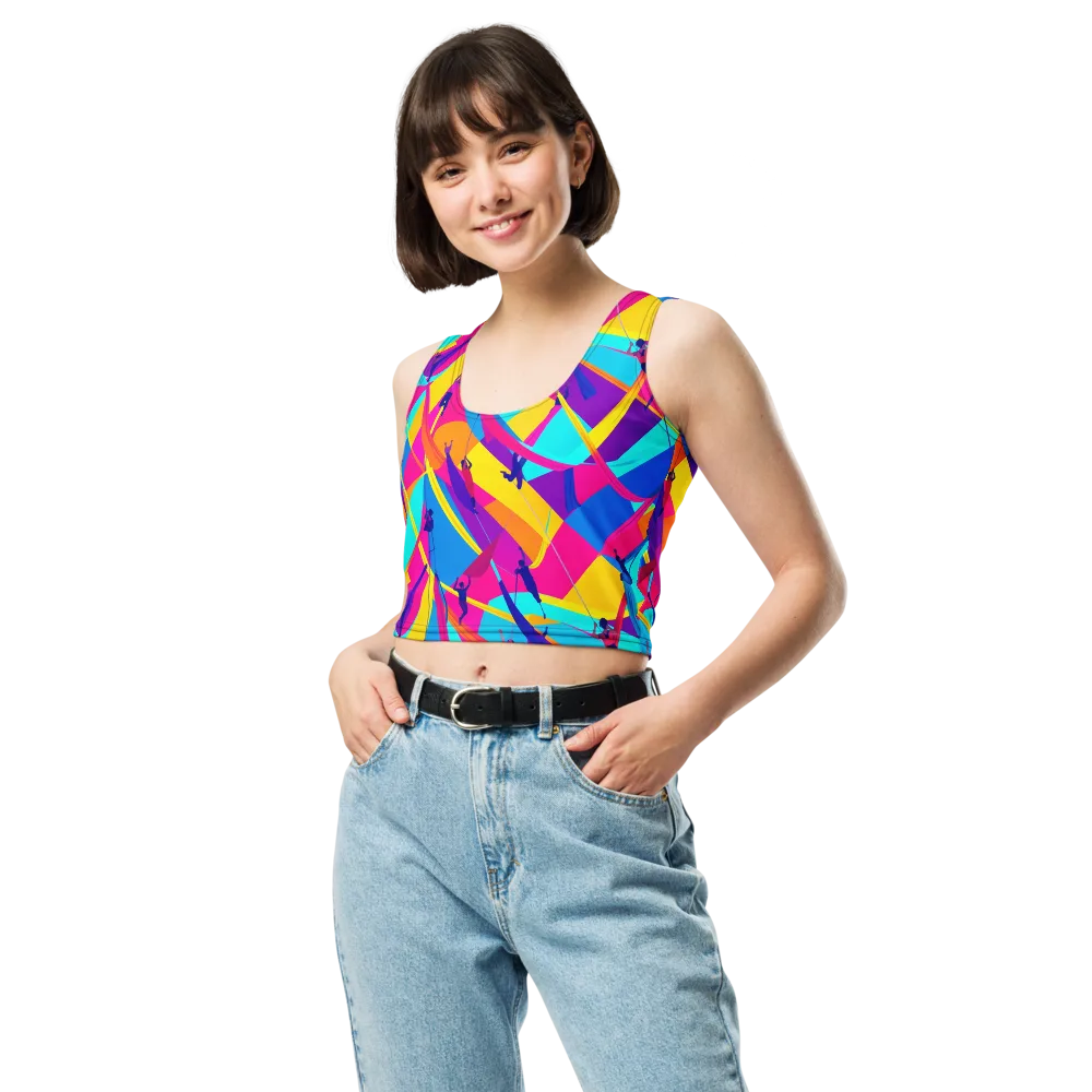 Chromatic Aerial on Crop Top — Front