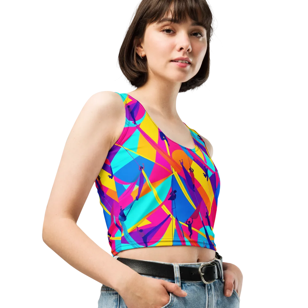 Chromatic Aerial on Crop Top — Right Front
