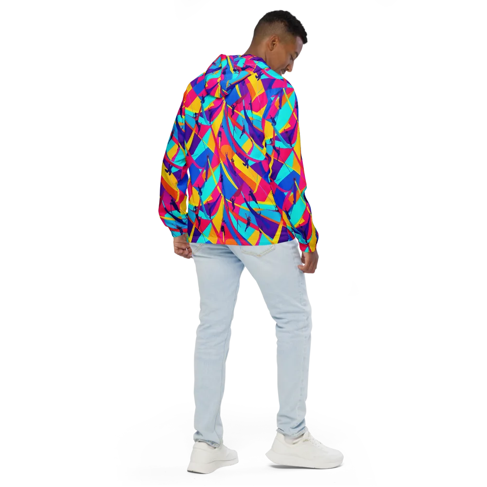 Chromatic Aerial on Men's Windbreaker — Back