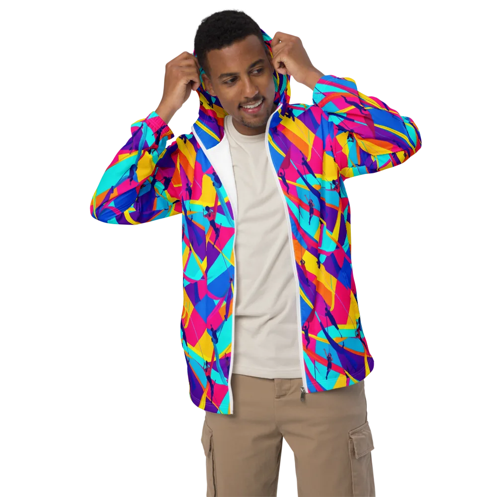 Chromatic Aerial on Men's Windbreaker — Front