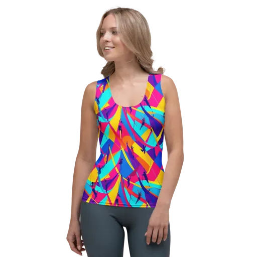 Chromatic Aerial on a Women's Tank Top