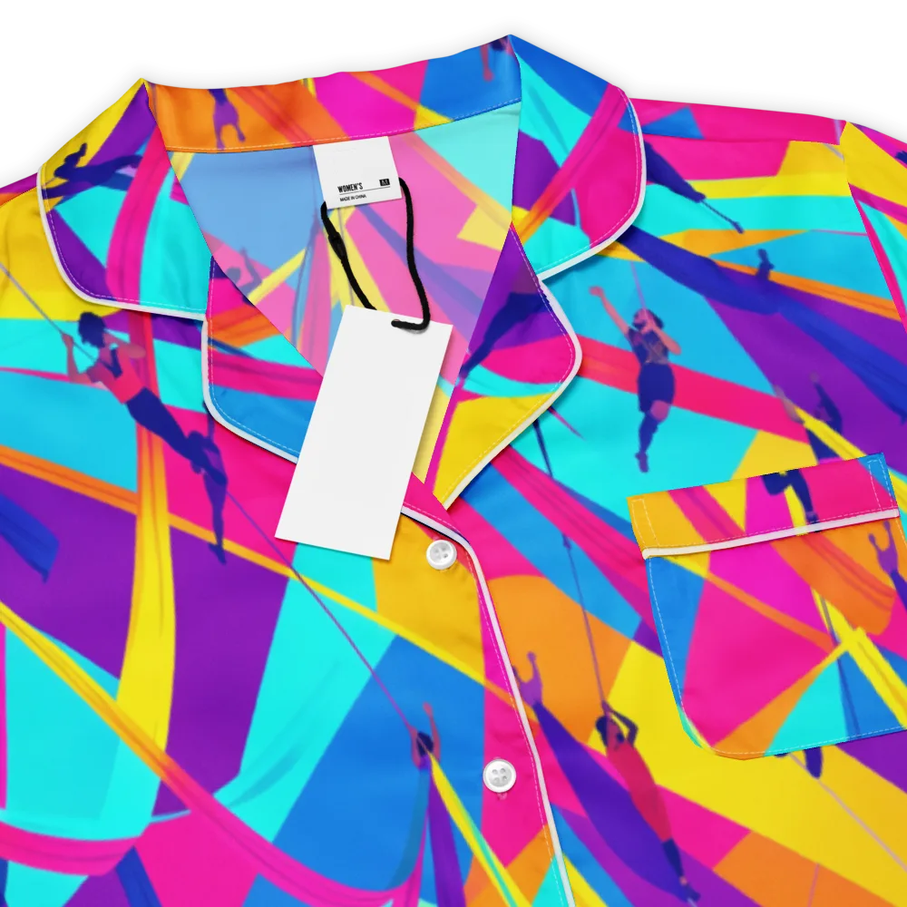 Chromatic Aerial on Women's Short Sleeve Pajama Top — Product details