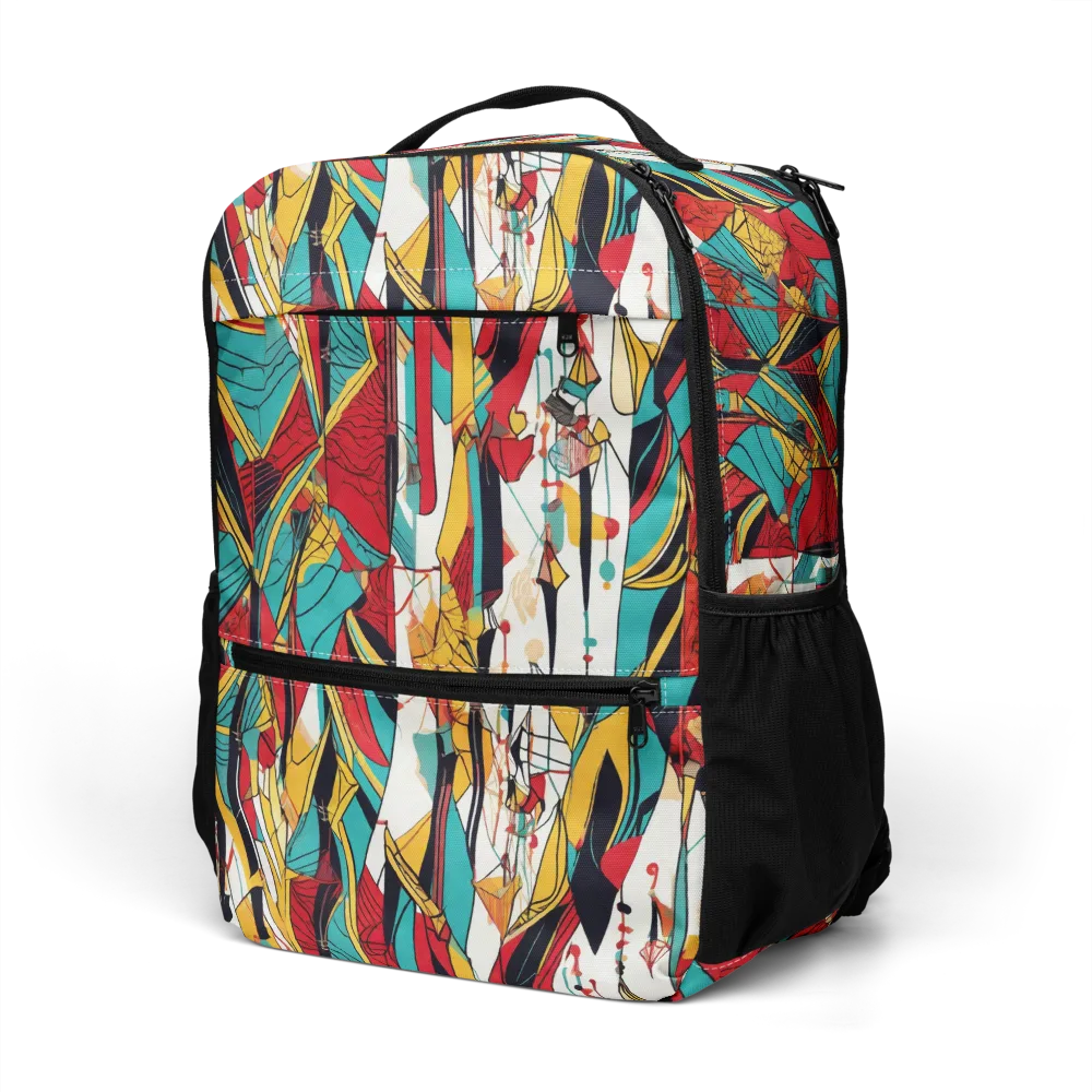 Prismatic Drapery on Utility Backpack — Left Front