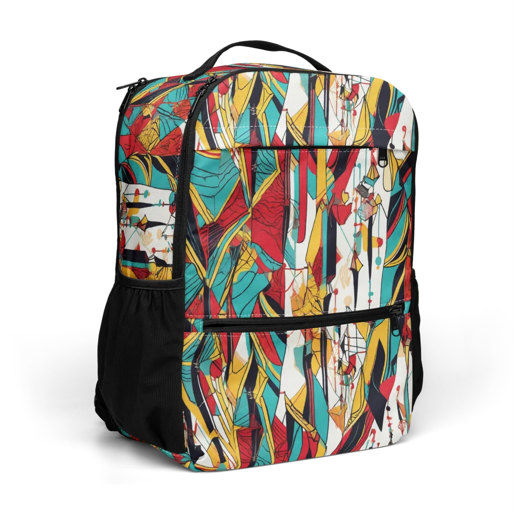 Prismatic Drapery on Utility Backpack — Right Front