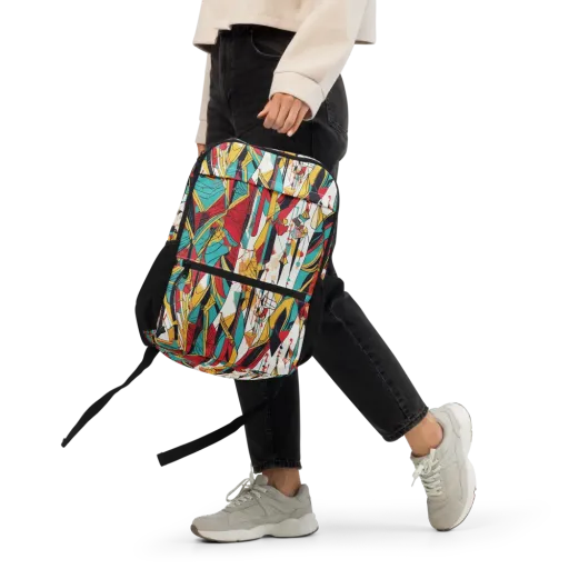Prismatic Drapery on a Utility Backpack