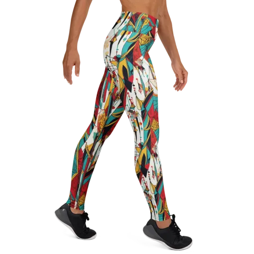 Prismatic Drapery on a Yoga Leggings