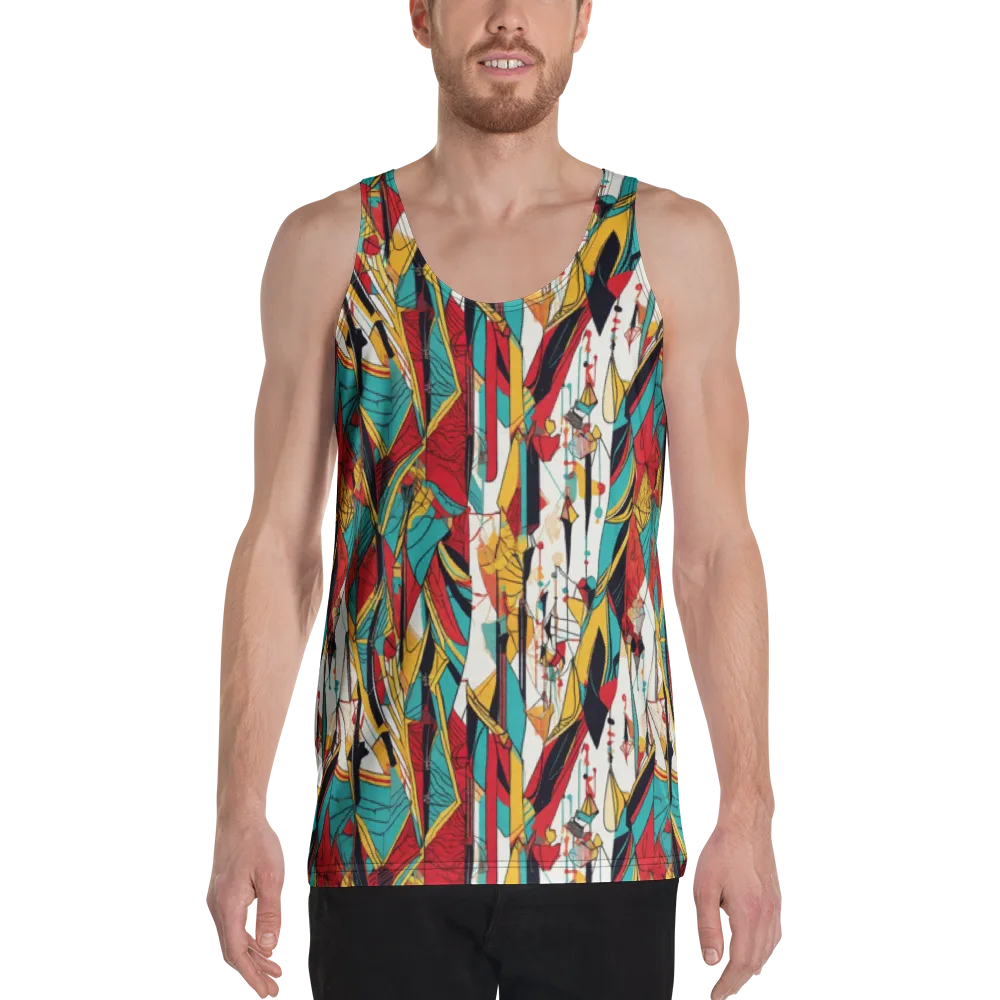 Prismatic Drapery on Men's Tank Top — Front