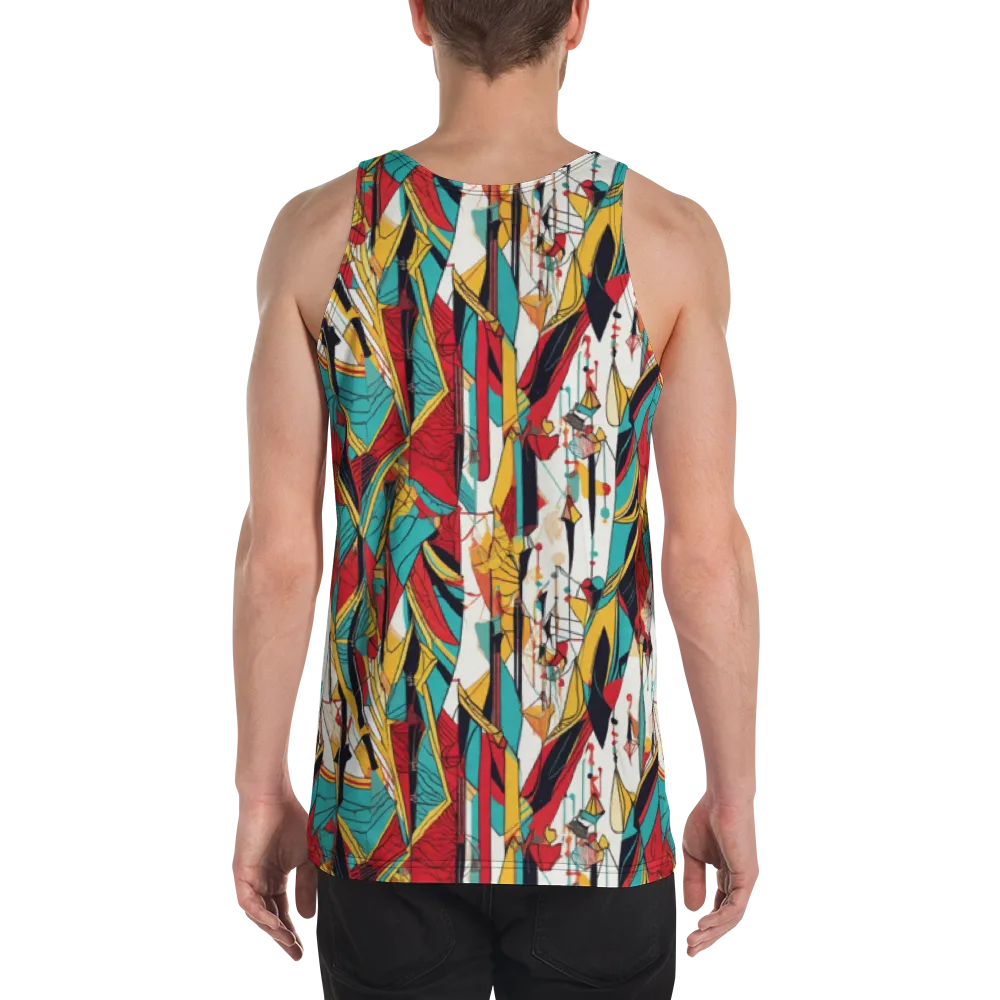 Prismatic Drapery on Men's Tank Top — Back