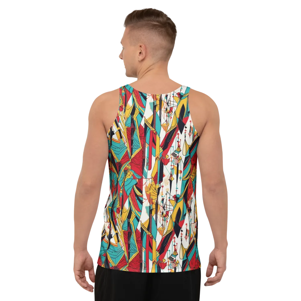 Prismatic Drapery on Men's Tank Top — Back