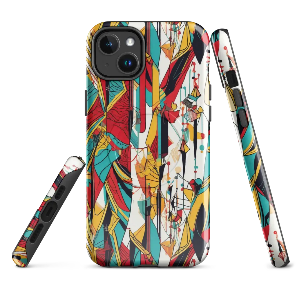 Prismatic Drapery on MagSafe Tough Case for iPhone® — Front