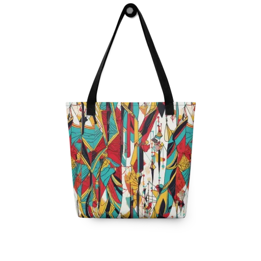 Prismatic Drapery on a Tote Bag