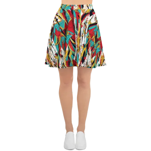 Prismatic Drapery on a Skater Skirt