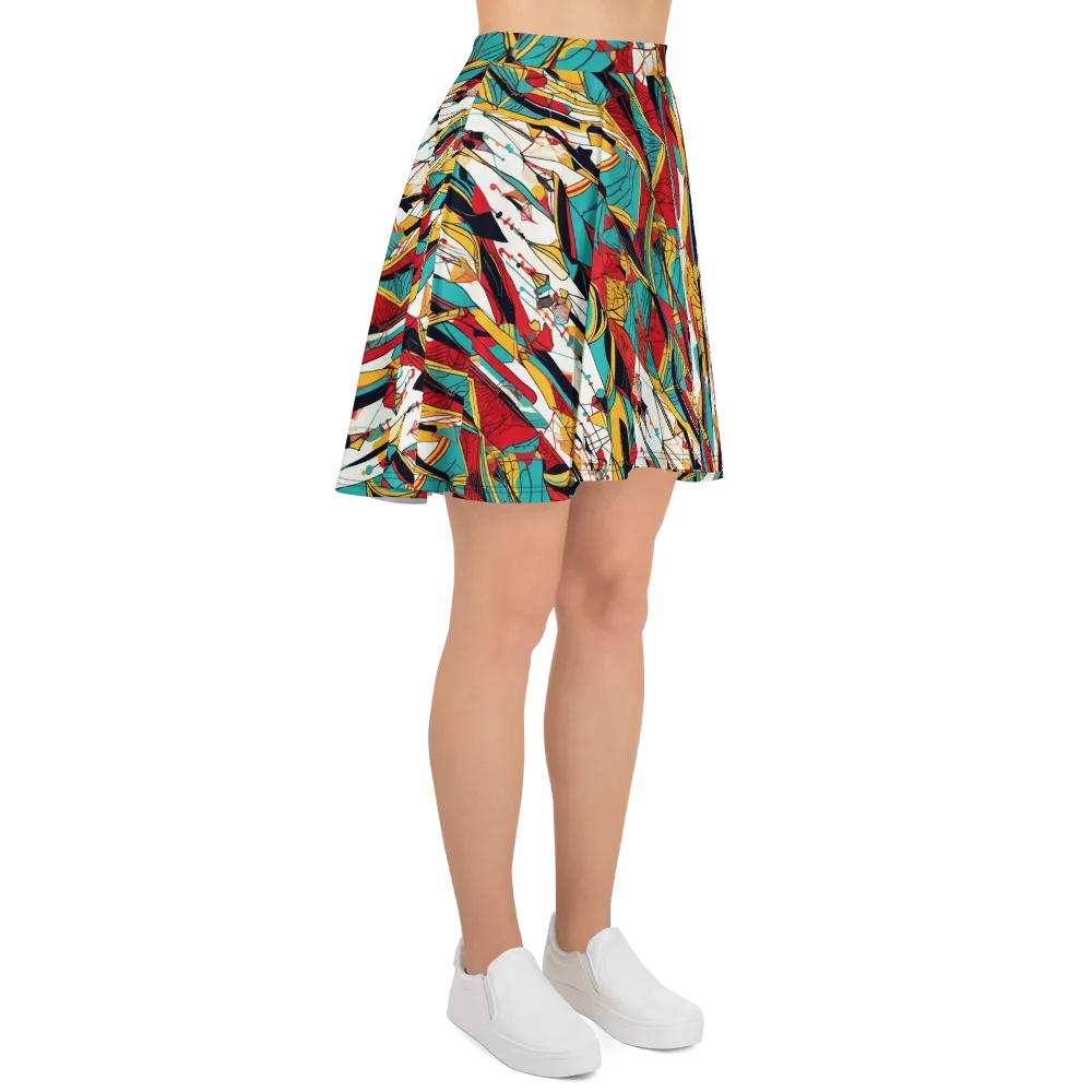 Prismatic Drapery on Skater Skirt — Right