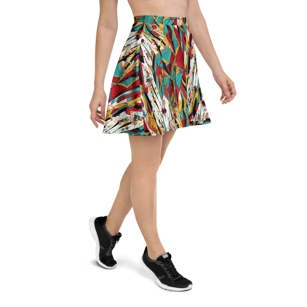 Prismatic Drapery on Skater Skirt — Right