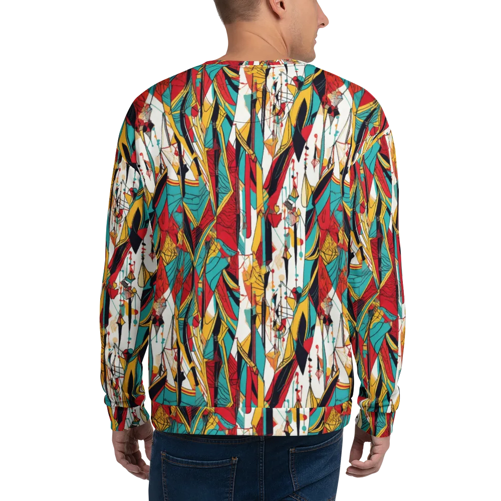 Prismatic Drapery on Sweatshirt — Back