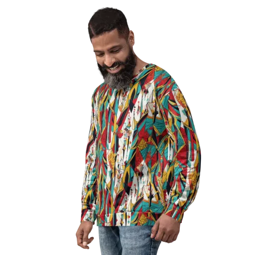Prismatic Drapery on a Sweatshirt