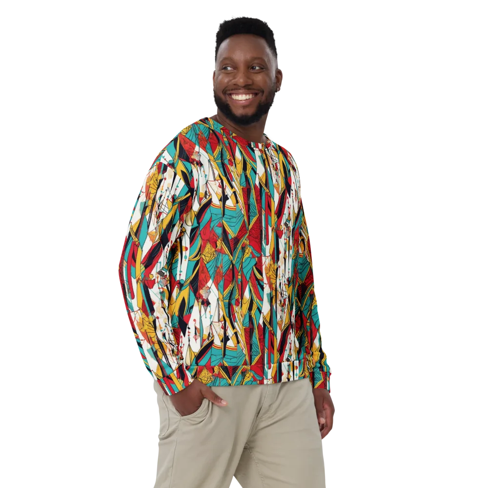 Prismatic Drapery on Sweatshirt — Front