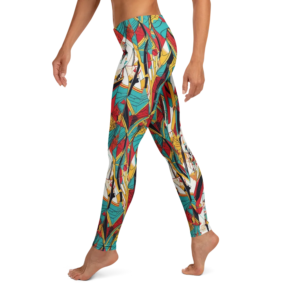 Prismatic Drapery on Leggings — Left
