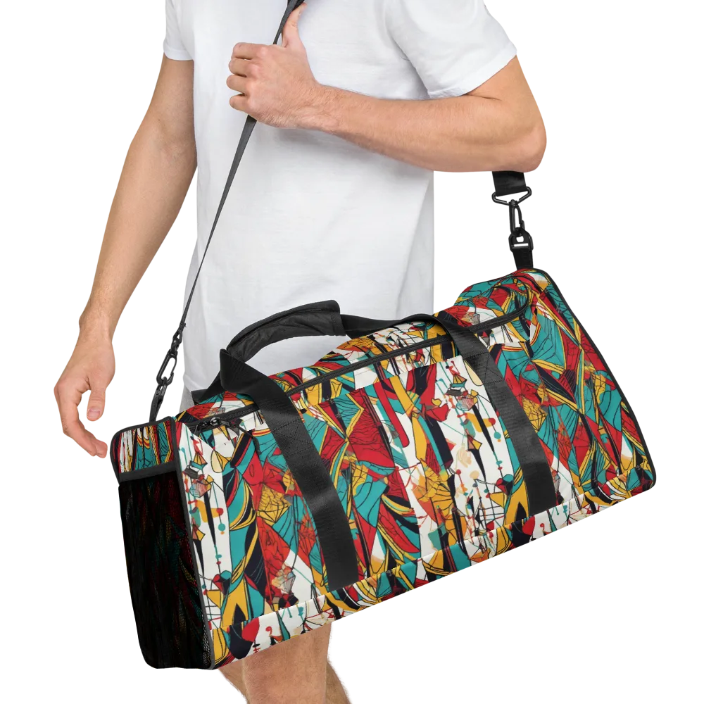 Prismatic Drapery on Duffle Bag — Right Front