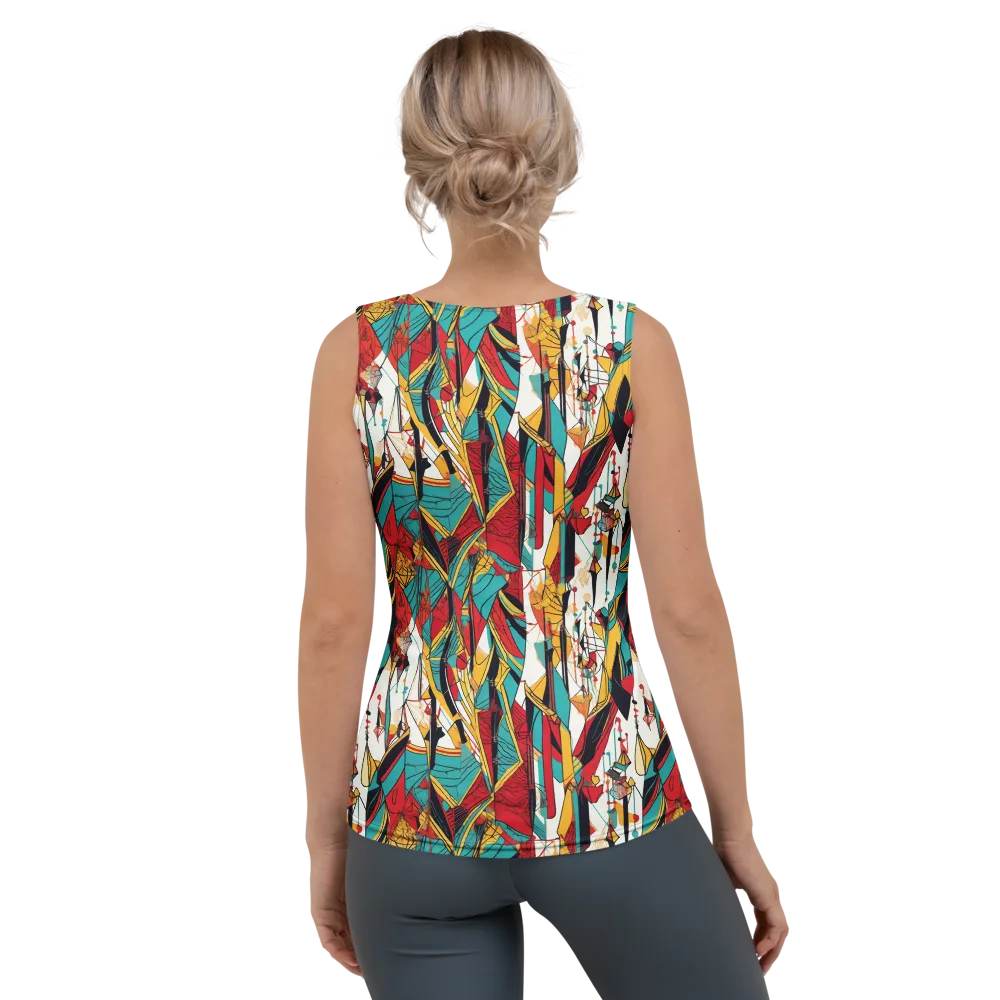 Prismatic Drapery on Women's Tank Top — Back
