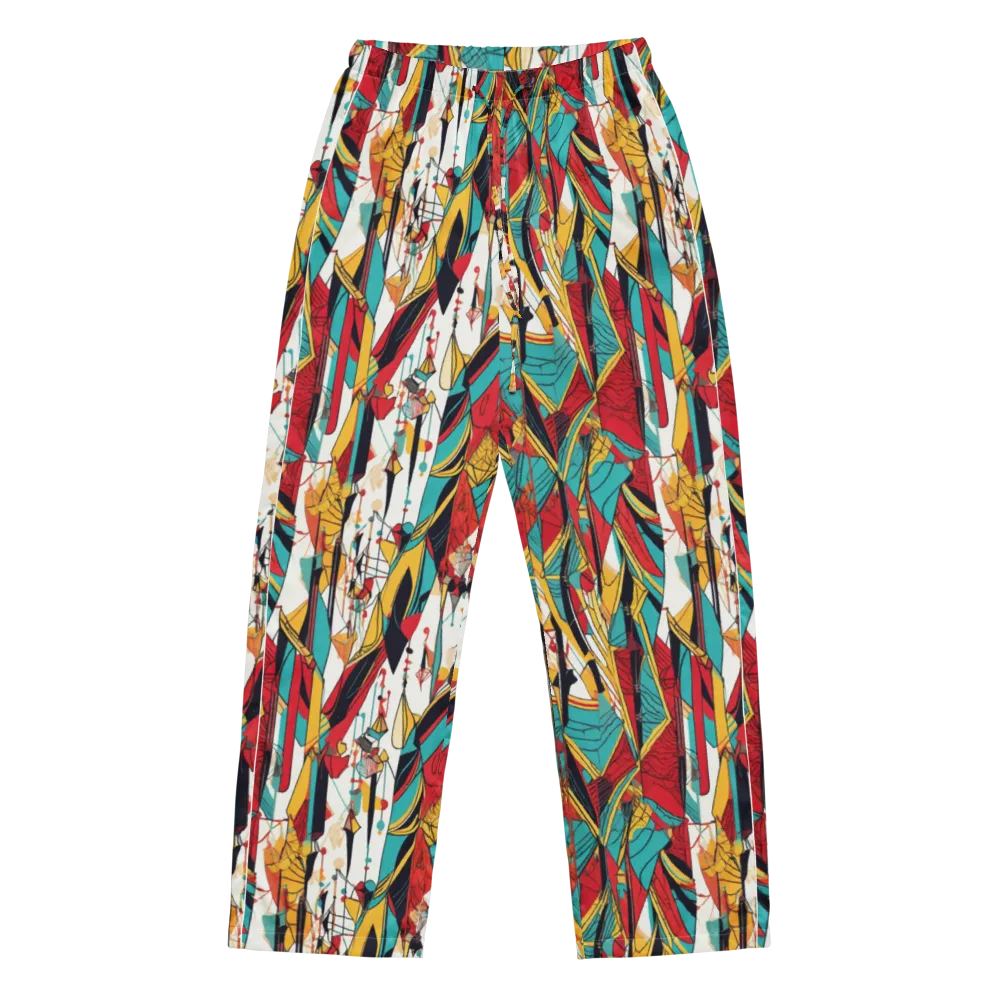 Prismatic Drapery on Women's Pajama Pants — Front