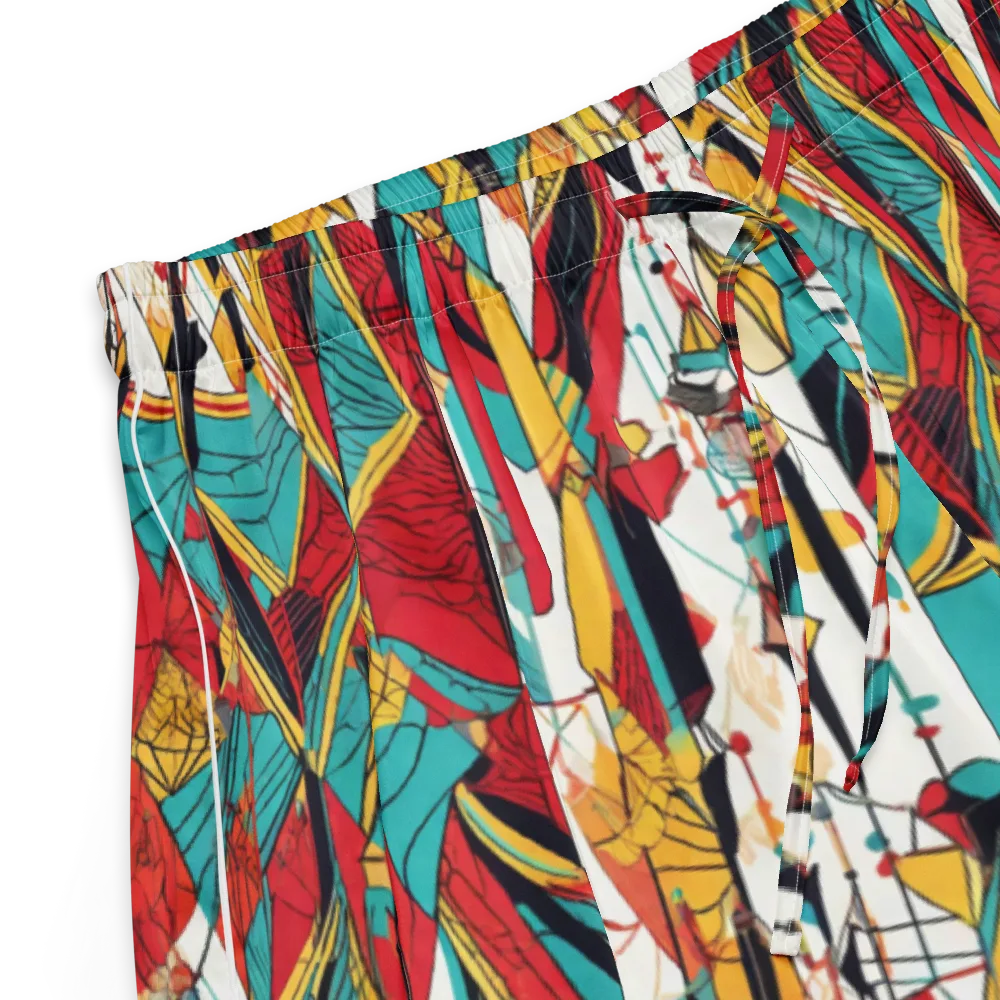 Prismatic Drapery on Women's Pajama Shorts — Product details