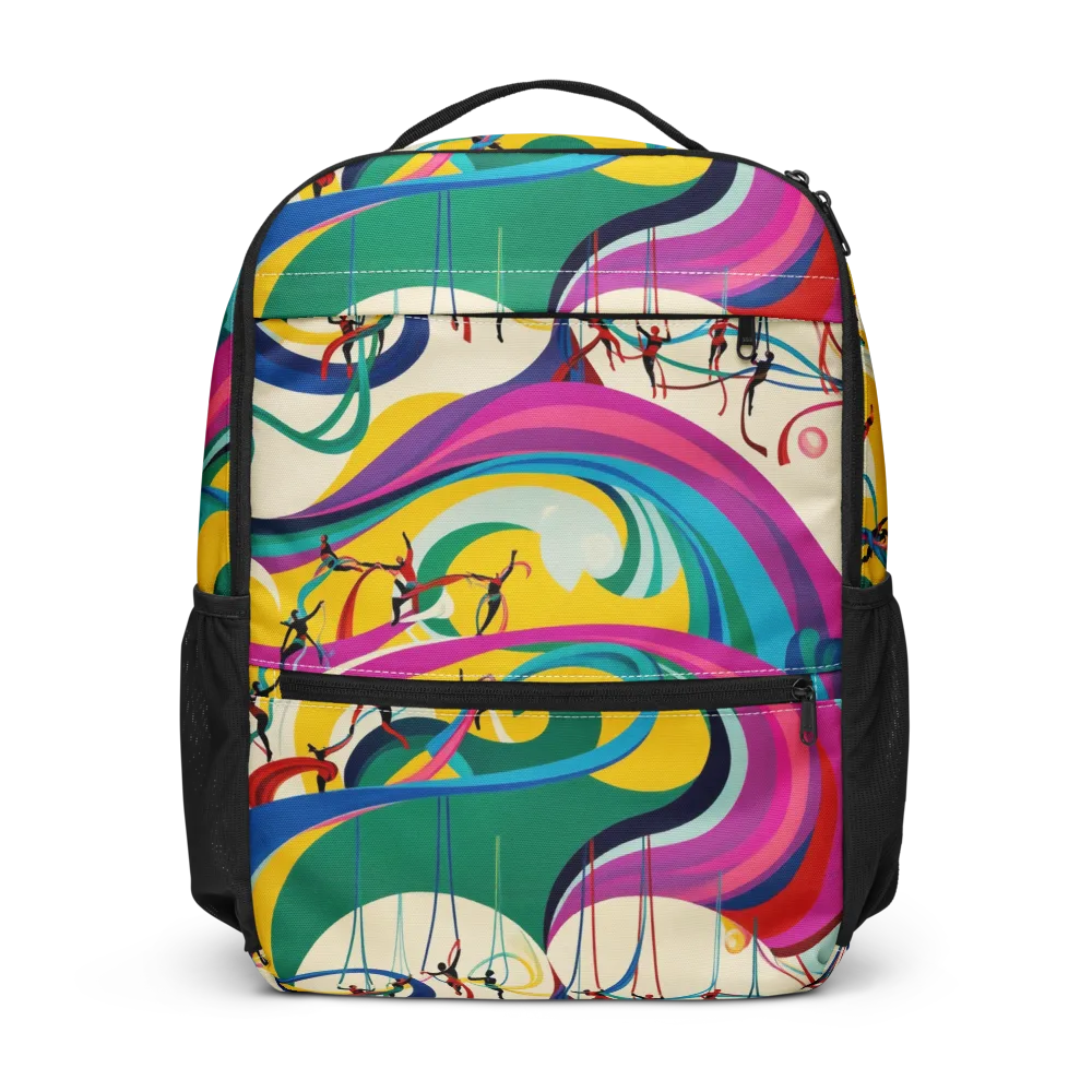Acrobat’s Rainbow on Utility Backpack — Front