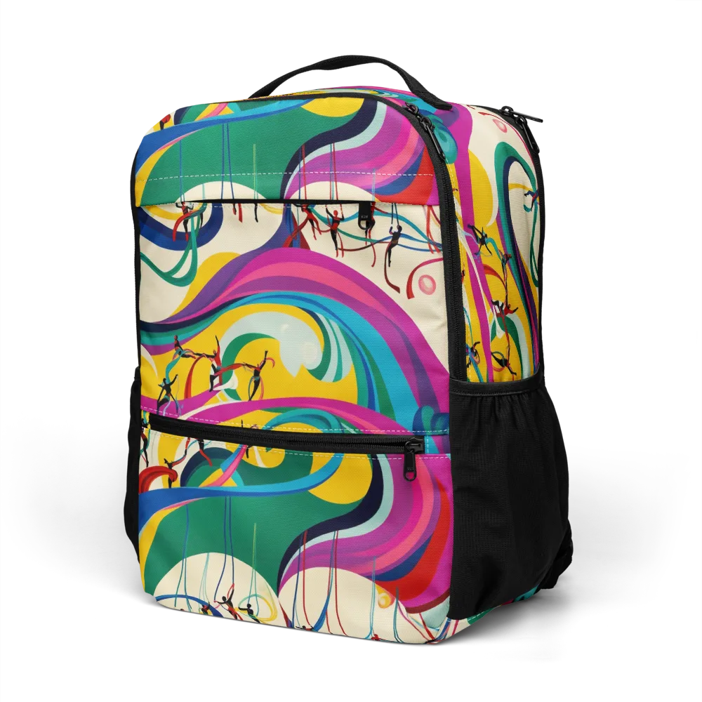 Acrobat’s Rainbow on Utility Backpack — Left Front