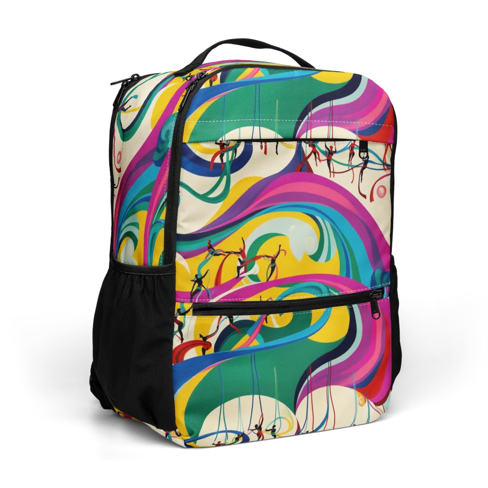 Acrobat’s Rainbow on Utility Backpack — Right Front