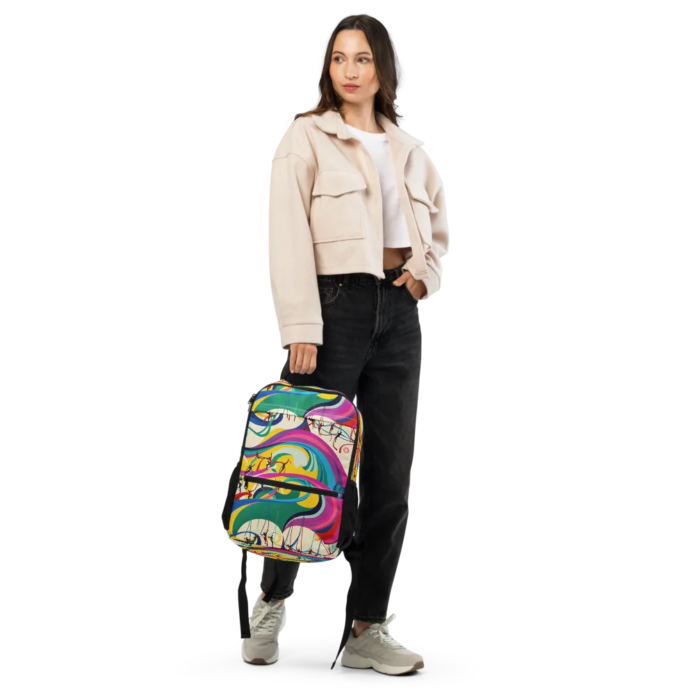 Acrobat’s Rainbow on Utility Backpack — Front