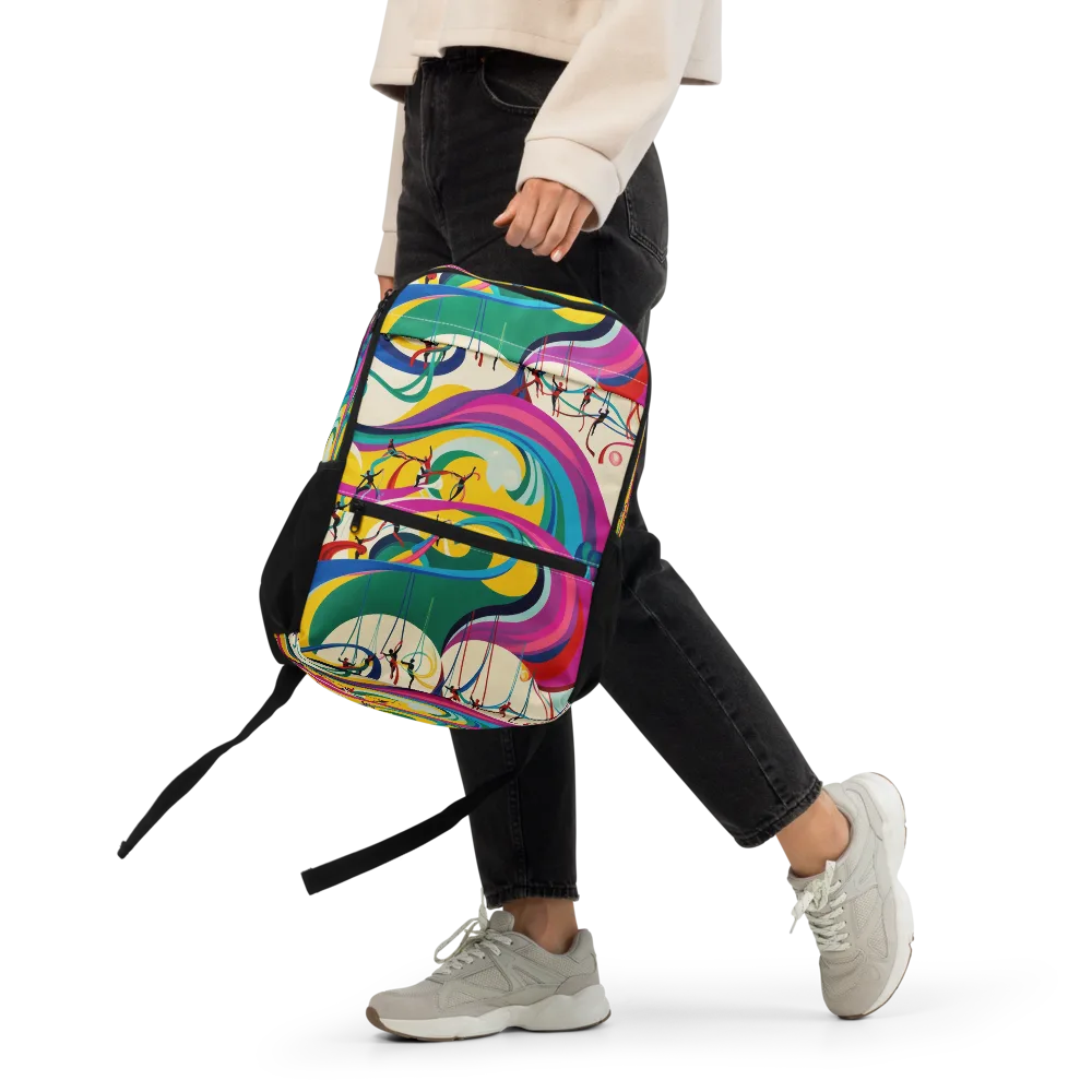 Acrobat’s Rainbow on Utility Backpack — Front