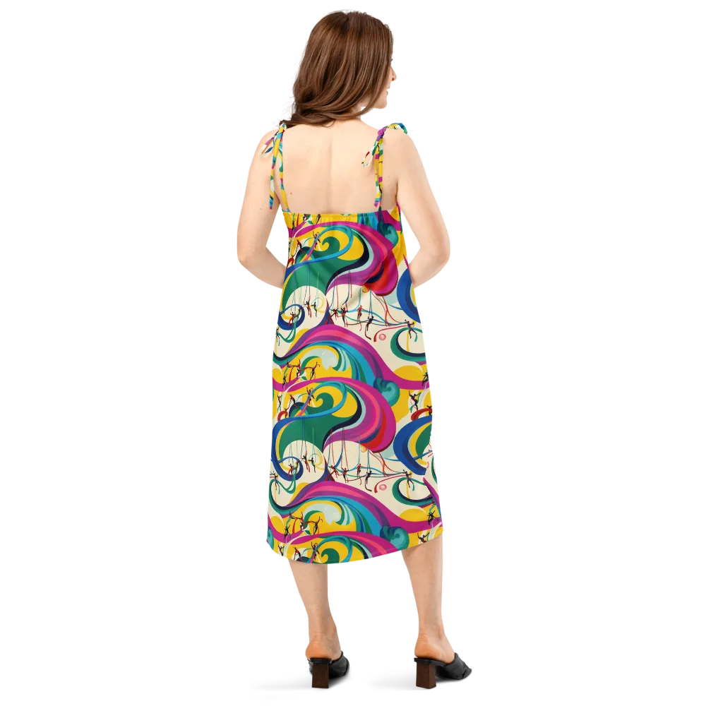 Acrobat’s Rainbow on Slip Dress — Back