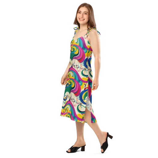 Acrobat’s Rainbow on a Slip Dress