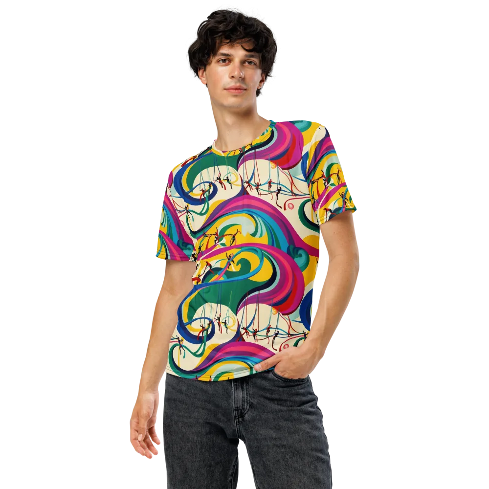 Acrobat’s Rainbow on Men's Crew Neck T-Shirt — Front
