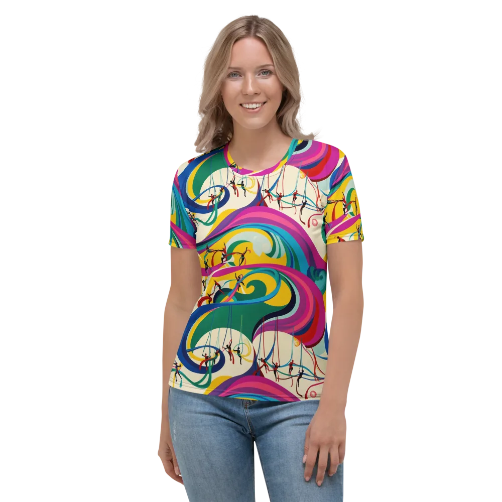 Acrobat’s Rainbow on Women's Crew Neck T-Shirt — Front