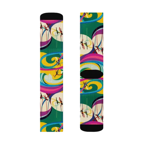 Acrobat’s Rainbow on a Socks