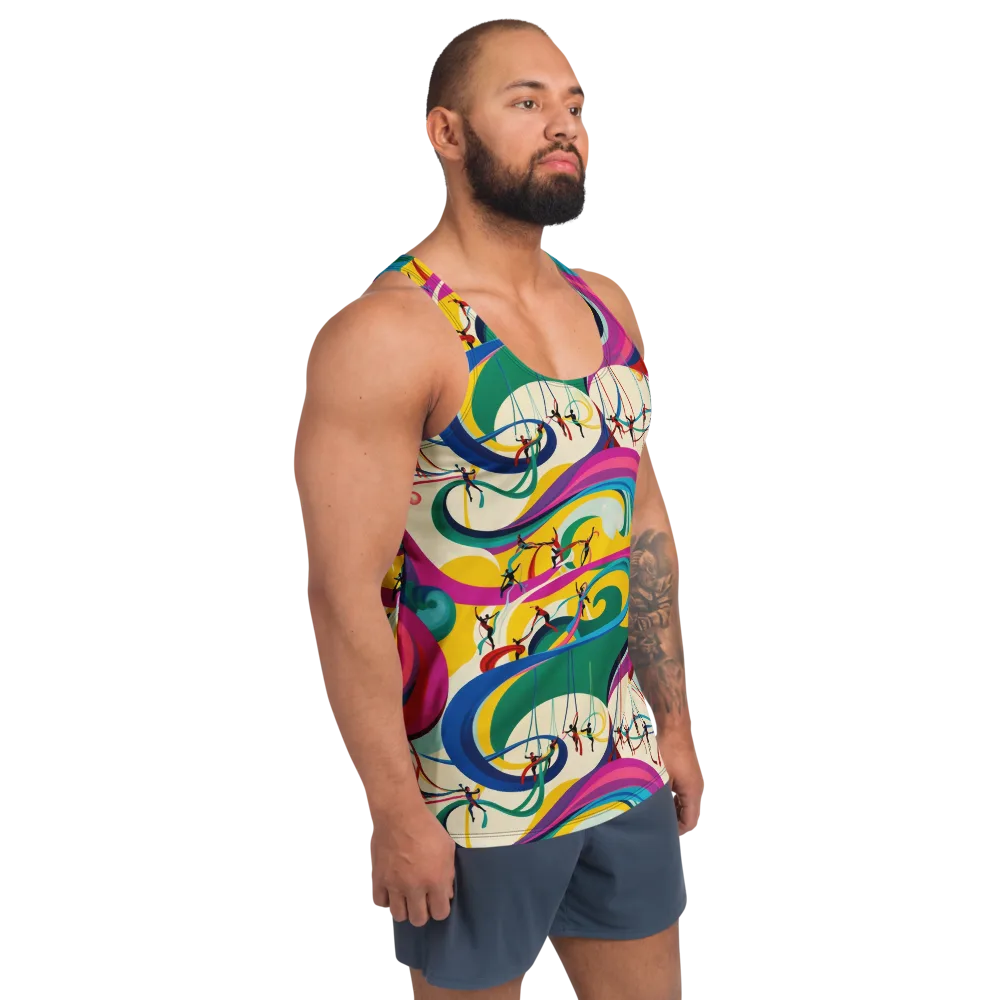 Acrobat’s Rainbow on Men's Tank Top — Right Front