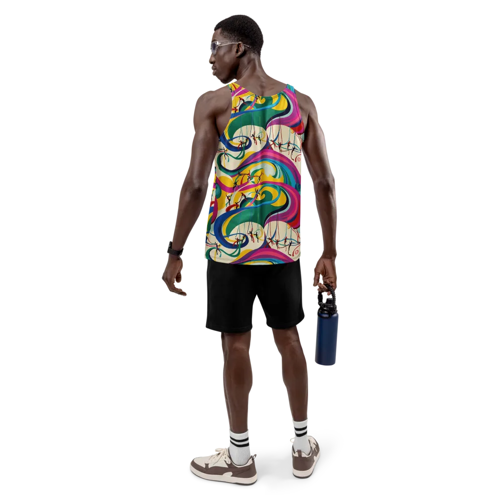 Acrobat’s Rainbow on Men's Tank Top — Back