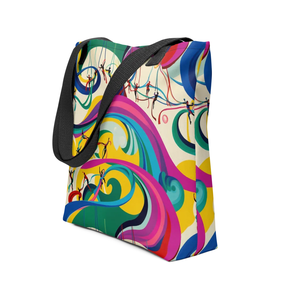 Acrobat’s Rainbow on Tote Bag — Front