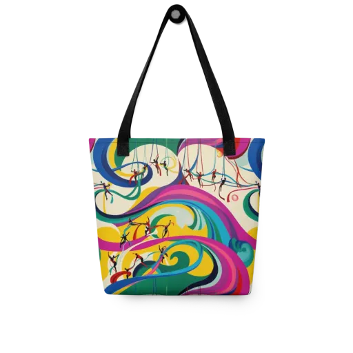 Acrobat’s Rainbow on a Tote Bag