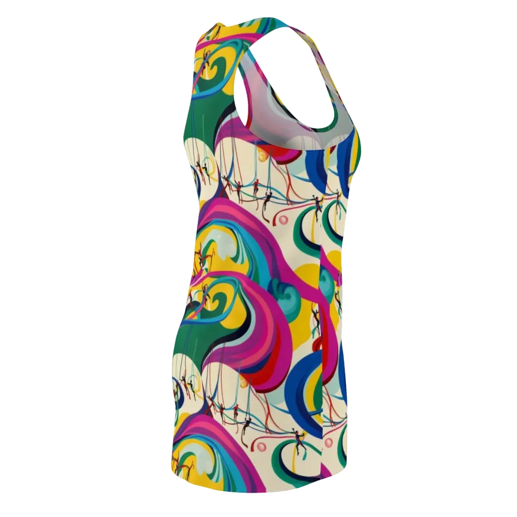 Acrobat’s Rainbow on Racerback Dress — Back Side