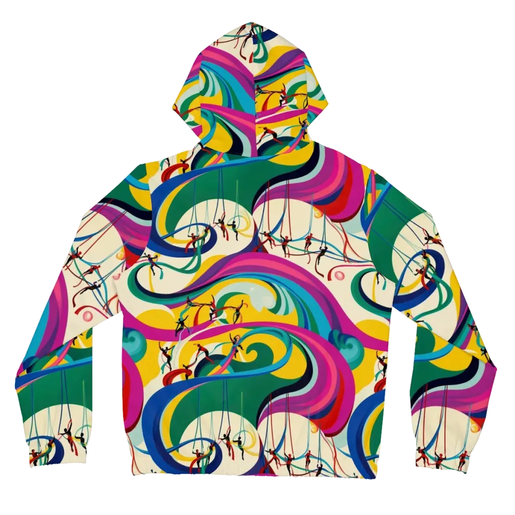 Acrobat’s Rainbow on Women's Full-Zip Hoodie — Back