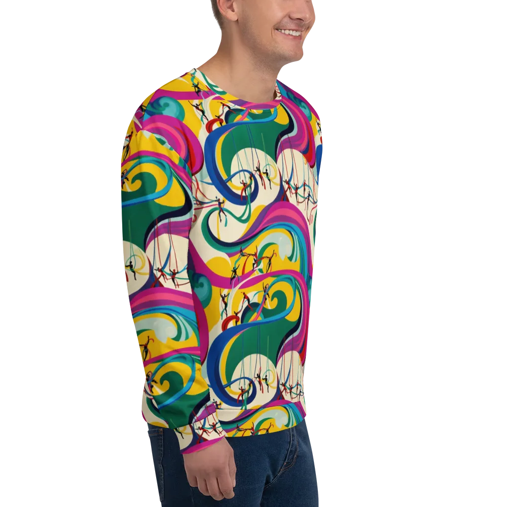 Acrobat’s Rainbow on Sweatshirt — Right Front