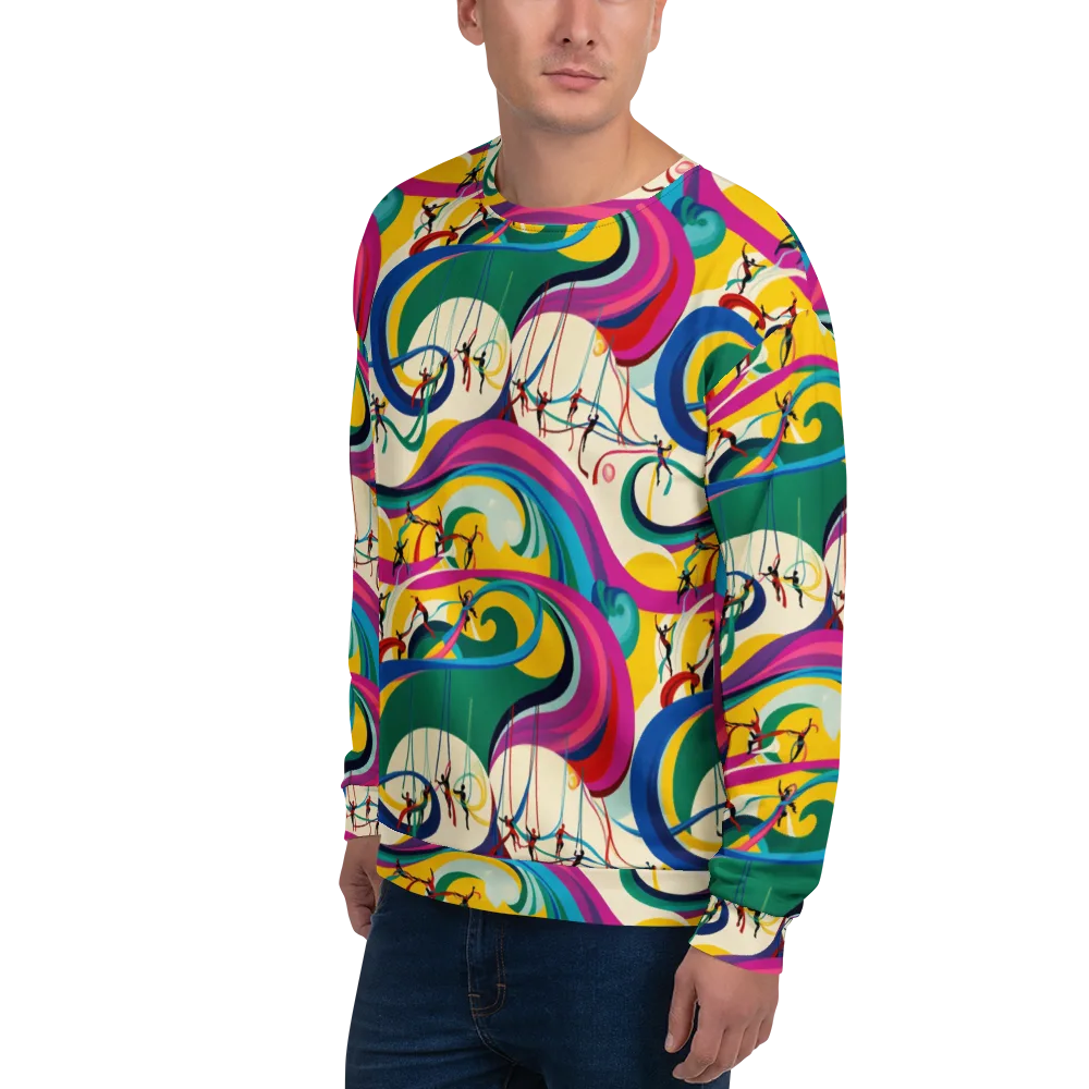 Acrobat’s Rainbow on Sweatshirt — Left Front