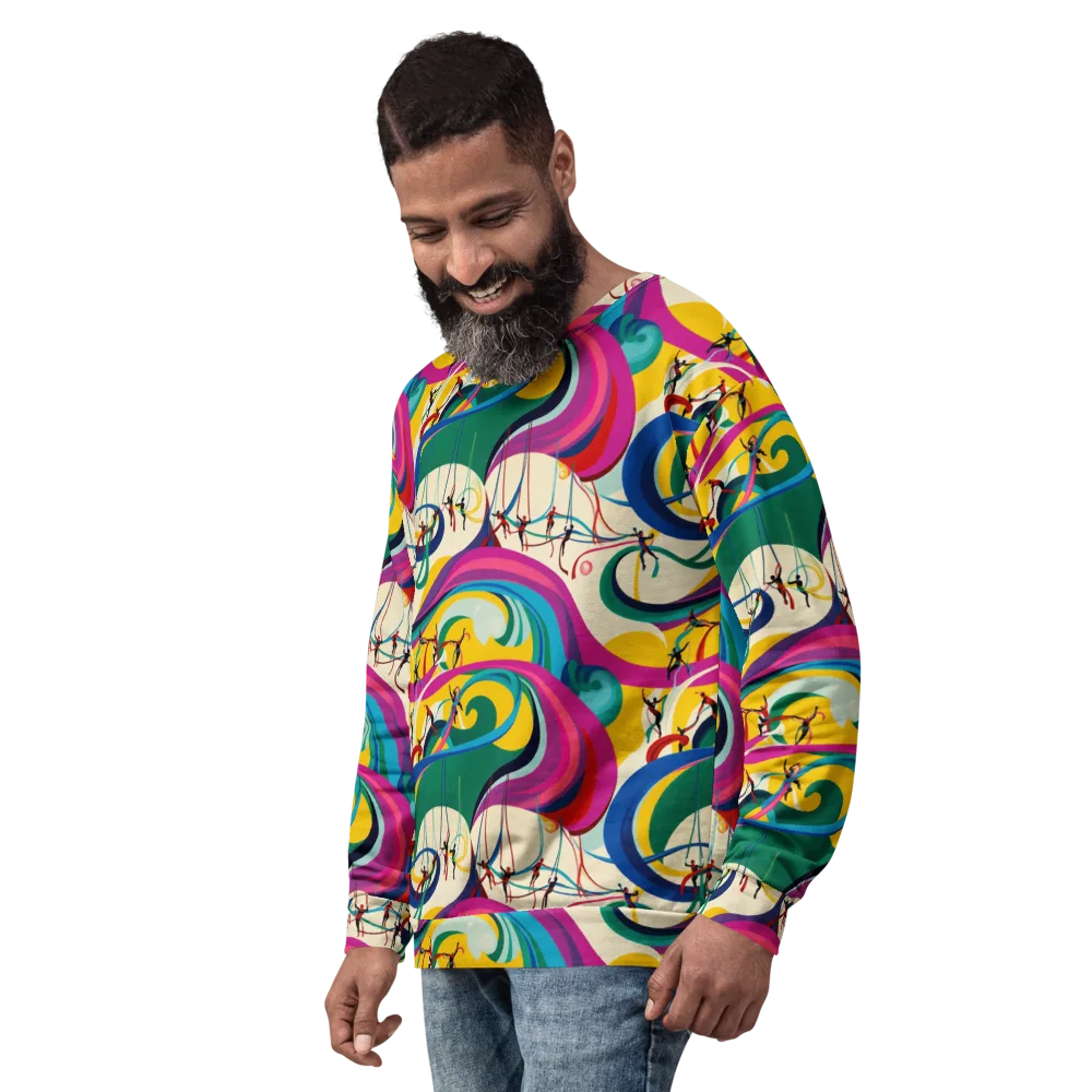 Acrobat’s Rainbow on Sweatshirt — Left Front