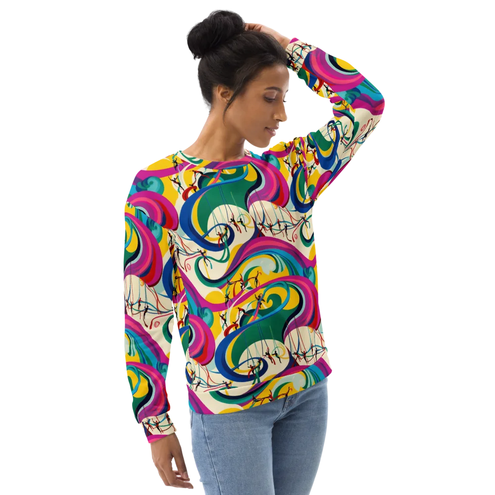 Acrobat’s Rainbow on Sweatshirt — Right Front