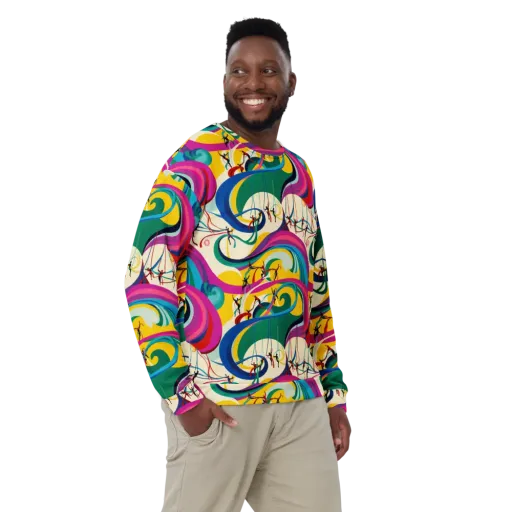 Acrobat’s Rainbow on a Sweatshirt