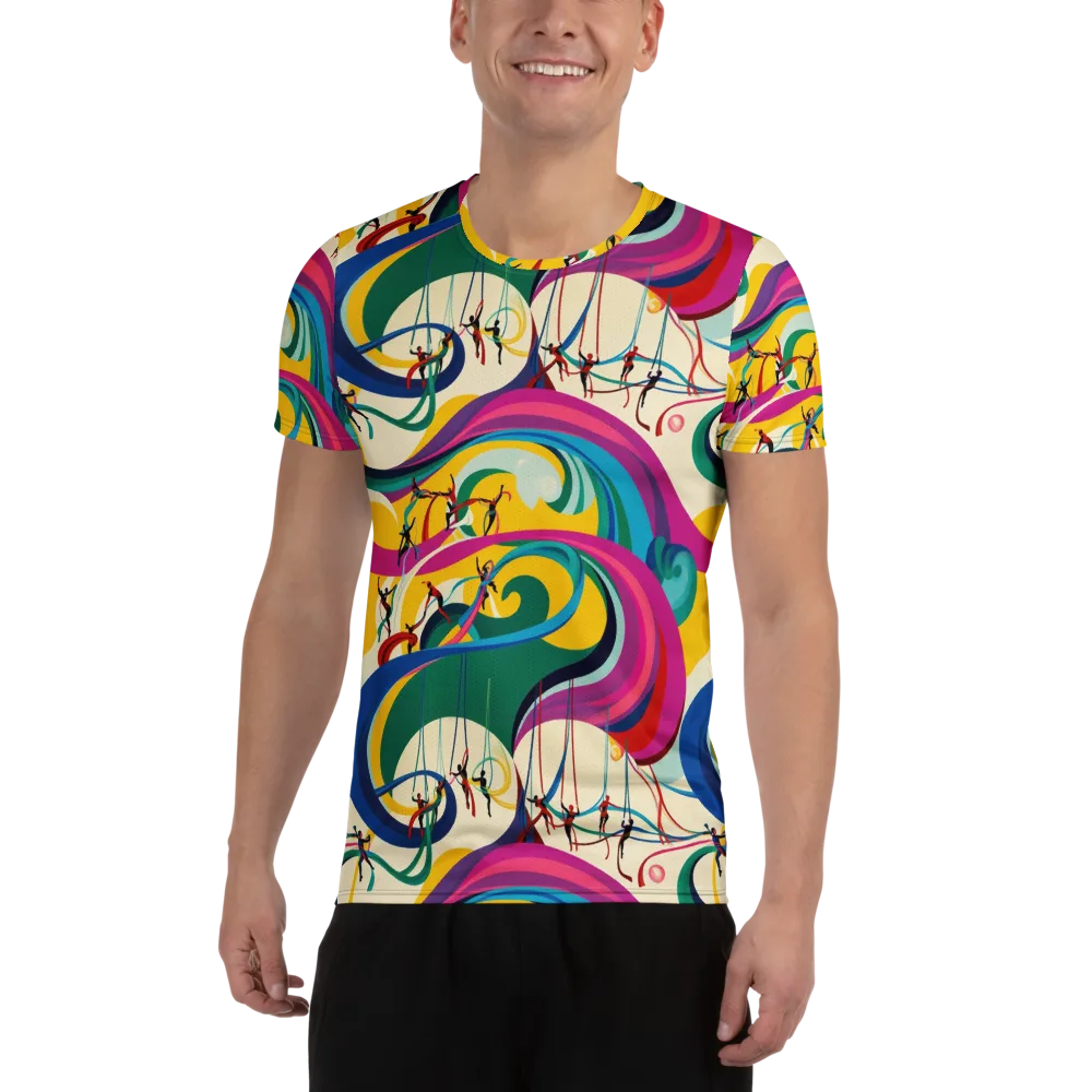 Acrobat’s Rainbow on Men's Athletic T-Shirt — Front