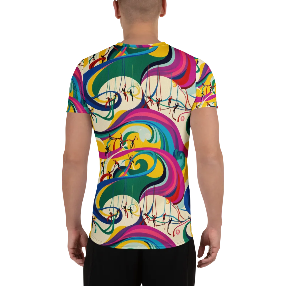 Acrobat’s Rainbow on Men's Athletic T-Shirt — Back