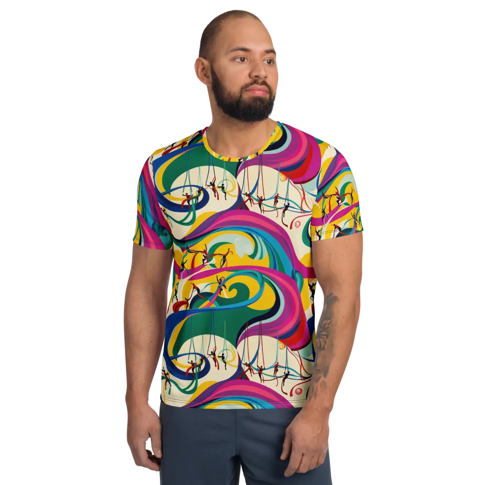 Acrobat’s Rainbow on Men's Athletic T-Shirt — Front